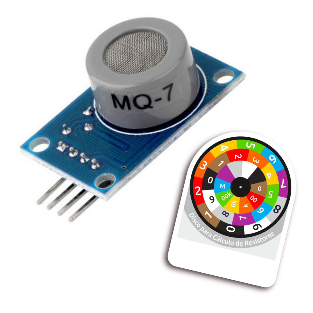Módulo Sensor MQ-7 de Gás Monóxido de Carbono Para Arduino