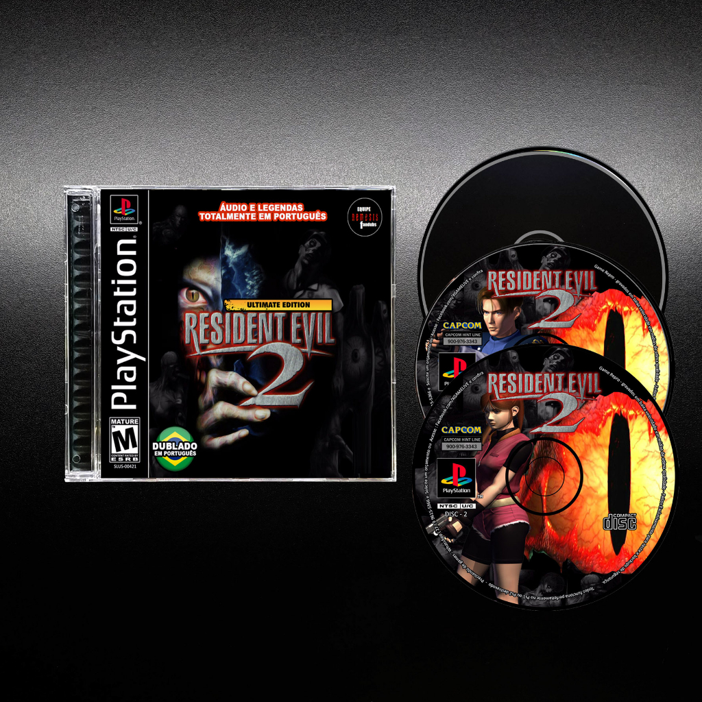Resident Evil 2 Dublado –Mídia Preta - Repro Ps1 / Psx / Patch Retro ...