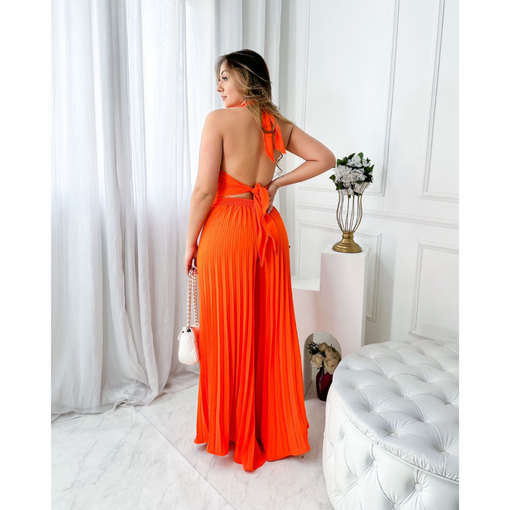 Conjunto Plissado Dafiny | Shopee Brasil