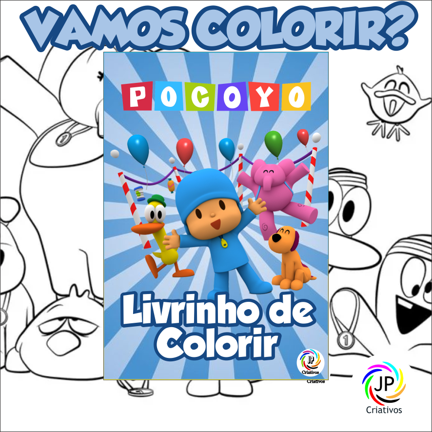 LIVRINHO DE COLORIR - POCOYO(LEMBRANCINHA)