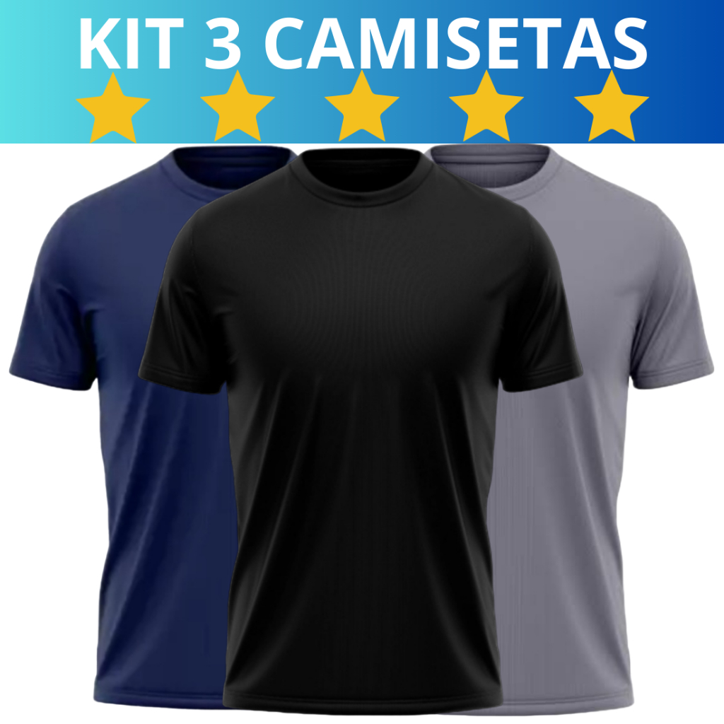 Kit 15 Camisa Térmica Uv 50+ Segunda Pele Personalizada - PS CAMISETAS I  Uniformes Profissionais