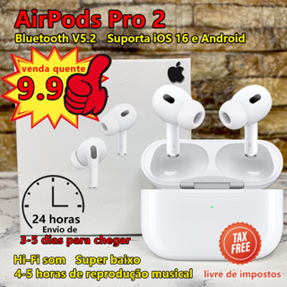 TWS Fone De Ouvido AirPods Pro2 Estéreo Bluetooth Sem Fio Bluetooth 5.2 Fones De Ouvido GPS Rename Ceia Baixo Com Microfone