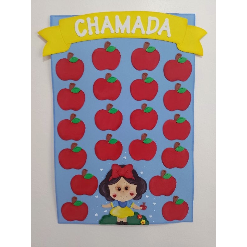 Painel Chamadinha Em Eva Branca De Neve Shopee Brasil