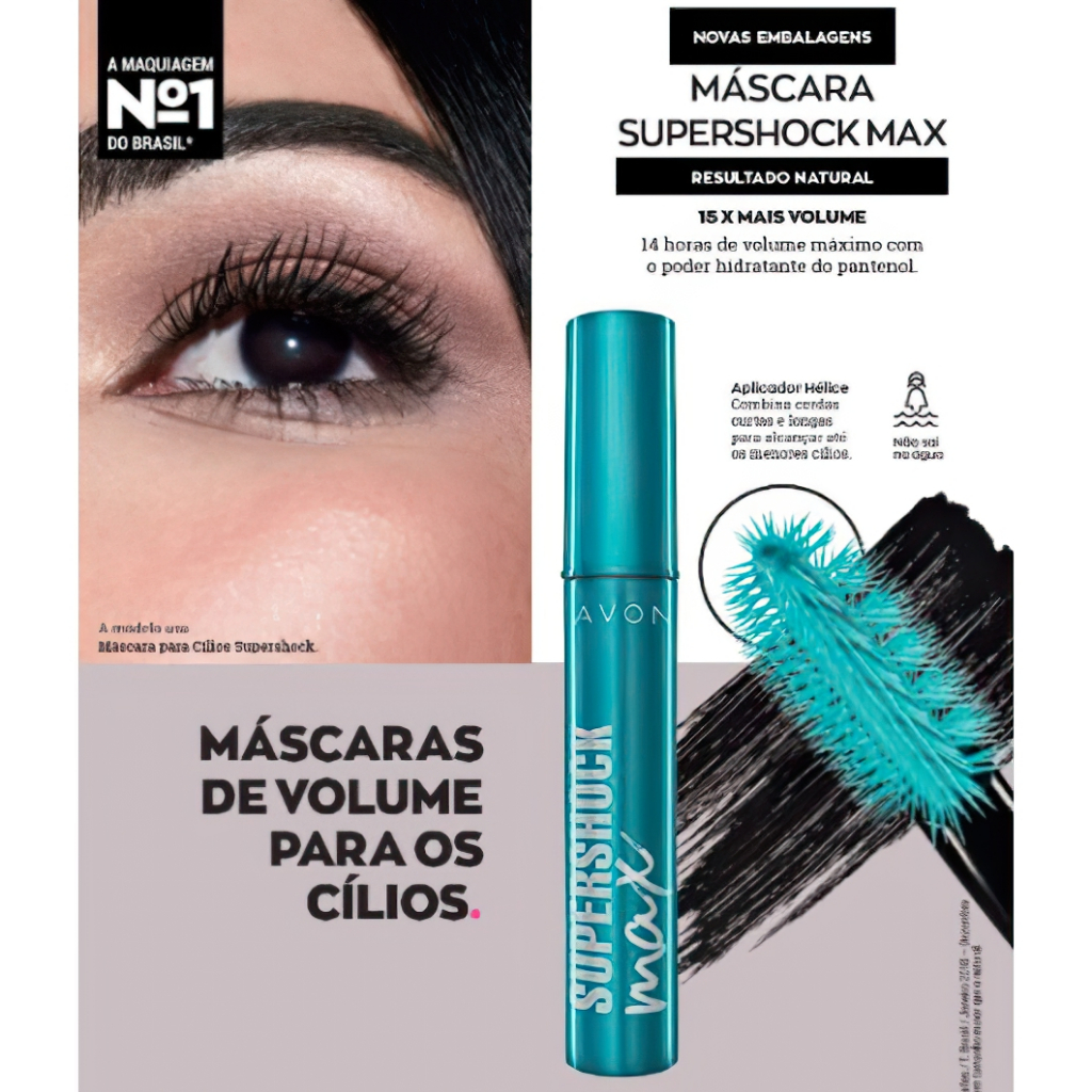 Máscara de Cílios Avon Supershock Max Volume - Rimel | Shopee Brasil
