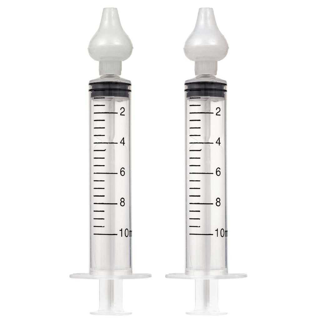 Seringa Para Lavar Nariz Infantil Ponta Em Silicone 2 Un. | Shopee Brasil