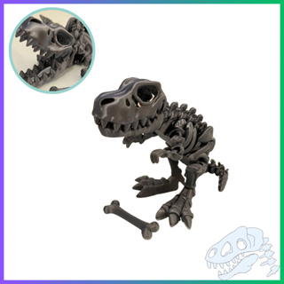 Brinquedo Esqueleto Dinossauro Articulado T-Rex Fidget Toy Dino Tiranossauro Rex com Osso Coleção Flexi Toy