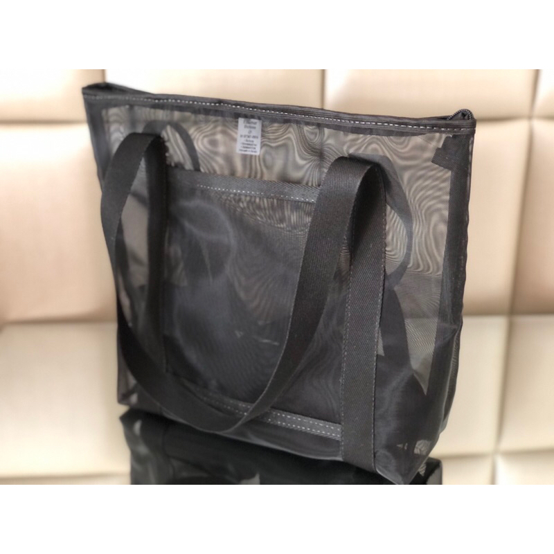 Bolsa de Praia em Tela com Bolso Frontal