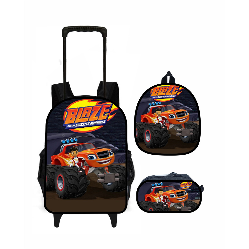 6 Carrinhos De Fricçao de corrida Blaze Monster Machine Racer Brinquedo