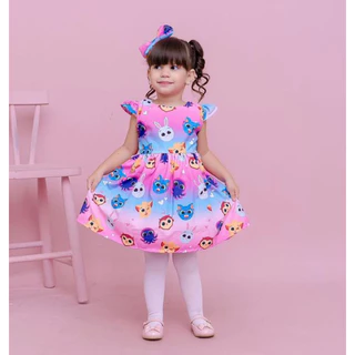 Vestido Infantil Bolofofos Menina Bebê Promoção Barato