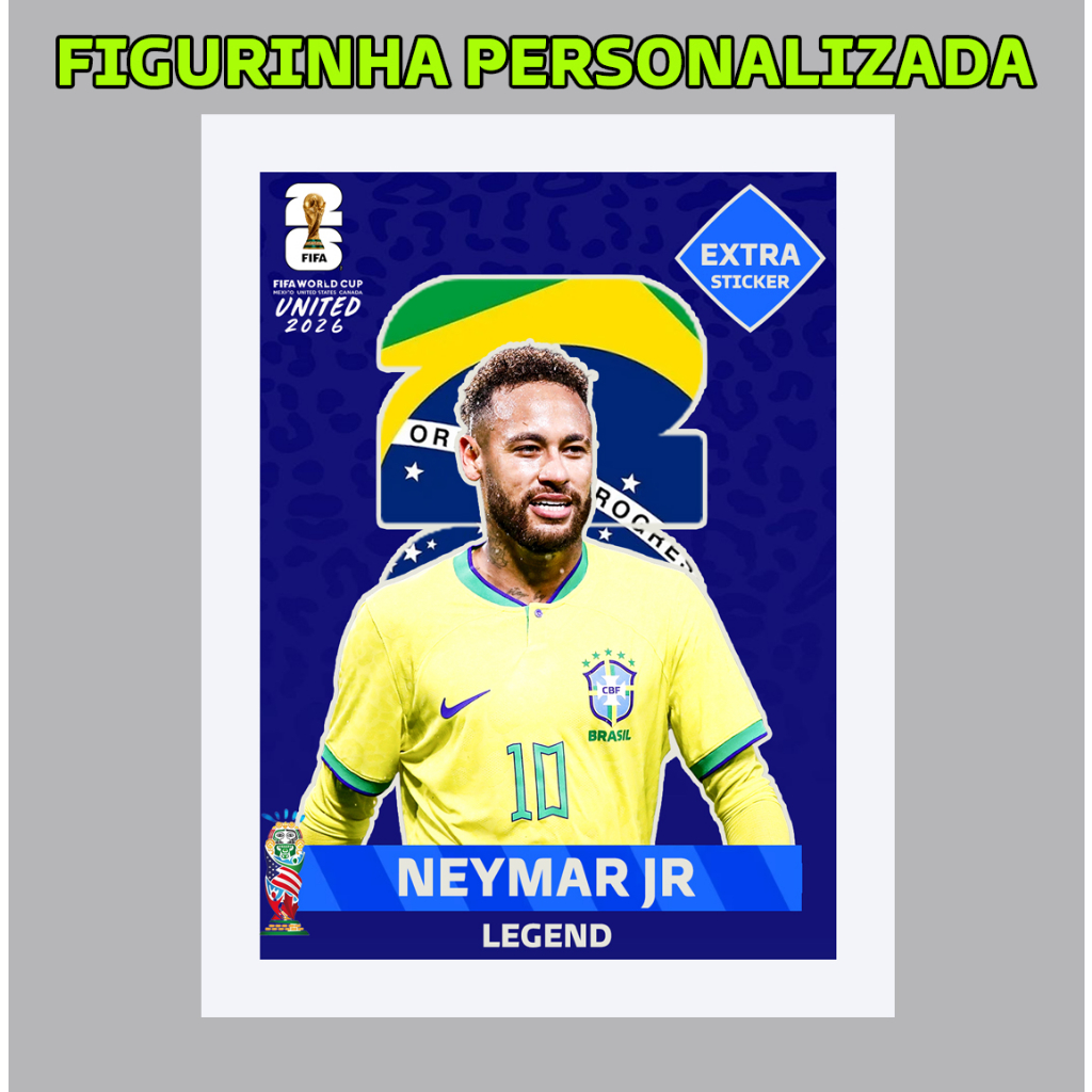 Figurinha Especial Neymar Legend Extra Copa 2022 - Escorrega o Preço