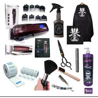 30 Moldes Desenho Capilar Freestyle kit Atacado Barbeiro Cabelo