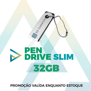 (promo-at) KIT ATACADO - x20 - 100 Unid. - PEN 32GB - Pen drive Slim 2.TB D3.0 Comercio Info Produtos 32GB*Luxo.