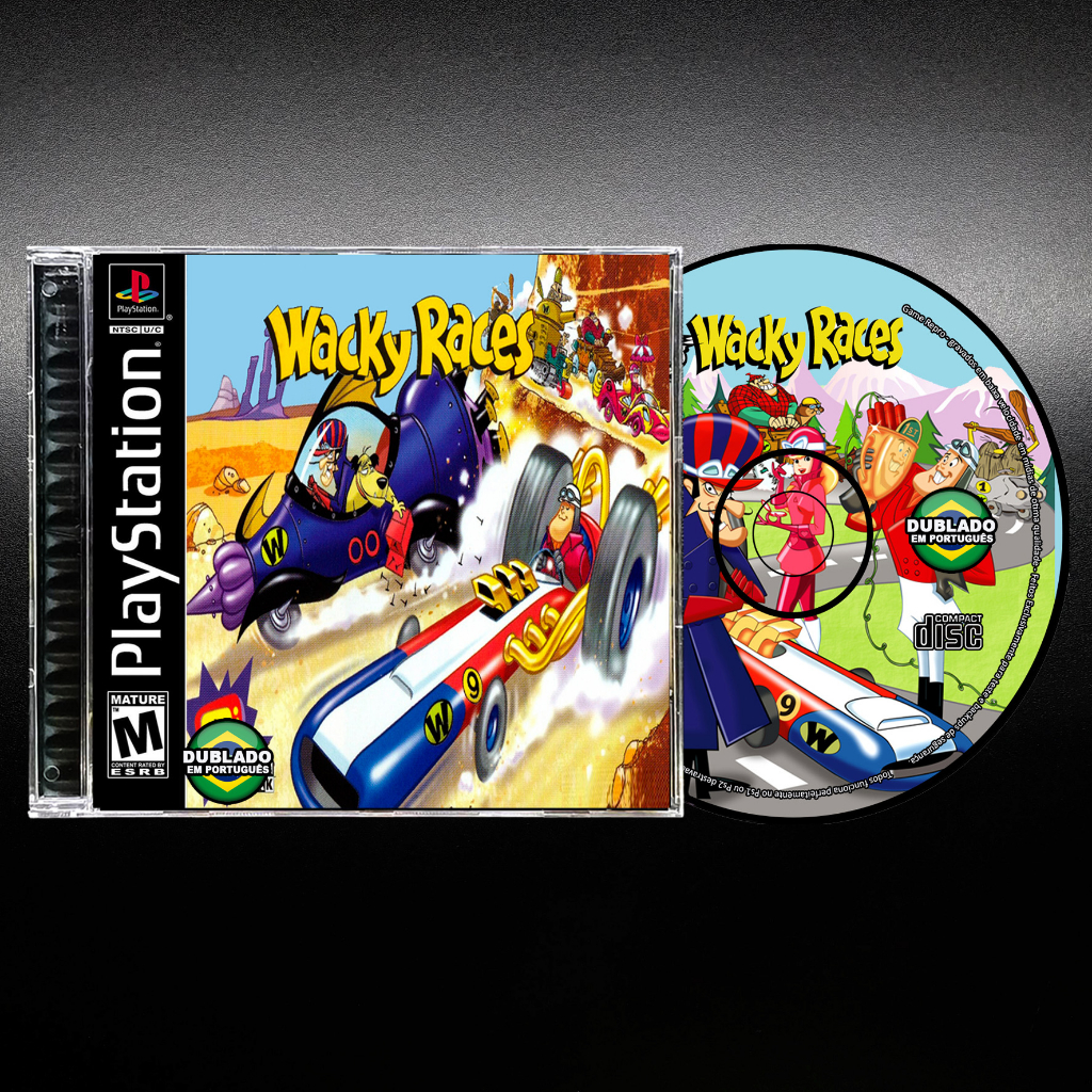 Corrida Maluca - Wacky Races - Dublado Português - Repro Ps1 / Psx ...