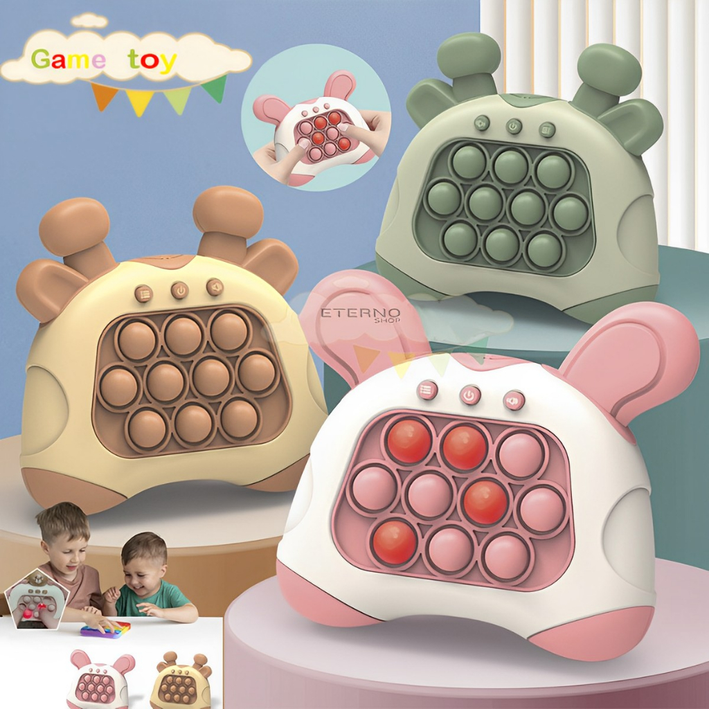 Pop it Mini Gamer Brinquedo Console Anti Stress Eletrônico Acompanha 4 Pilhas