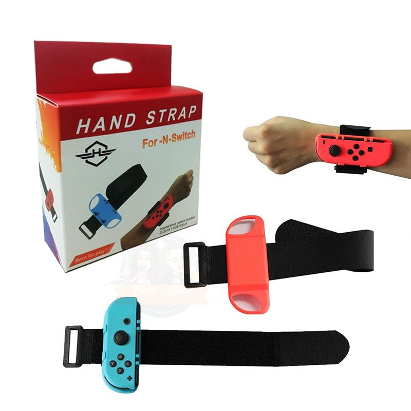Hand Strap - 1 par pulseiras de pulso para joy con ns Switch- bracelete cinta elástica ajustável acessorio just dance