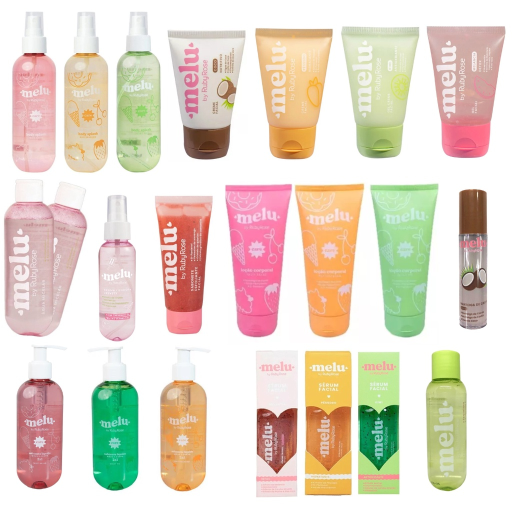 Linha Melu by Ruby Rose Skincare Cuidado Facial