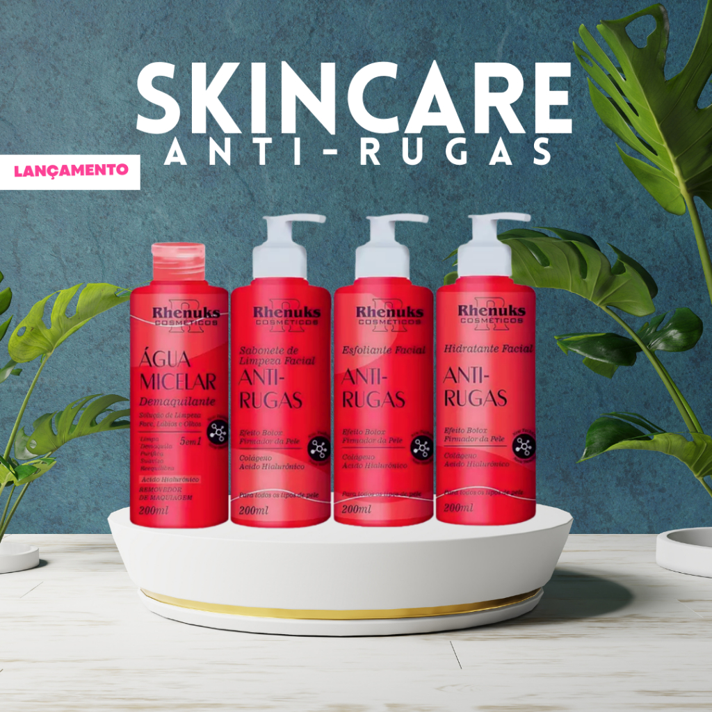 Kit Skincare Anti Rugas e Anti Sinais Rhenuks | Shopee Brasil