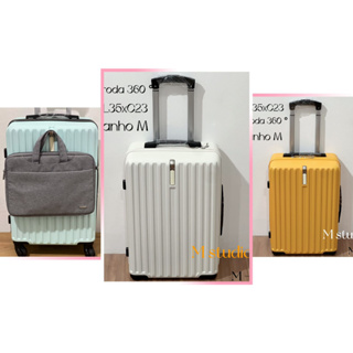 Mala de viagem De Bordo 10kg Abs Giro 360° Cadeado 50x35x25
