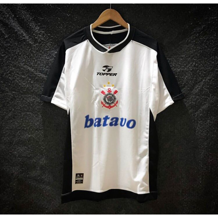 Camisa Corinthians Retrô 1979 Listrada Masculina - Escorrega o Preço