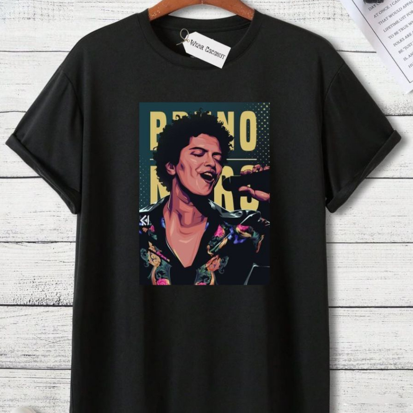 Camiseta Bruno Mars Cantor 90's Vintage T-shirt Unissex | Shopee