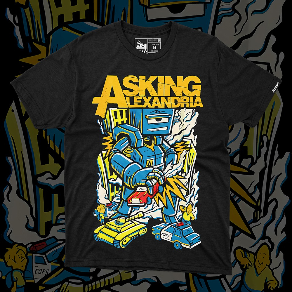 Camiseta Asking Alexandria - Dead Robots