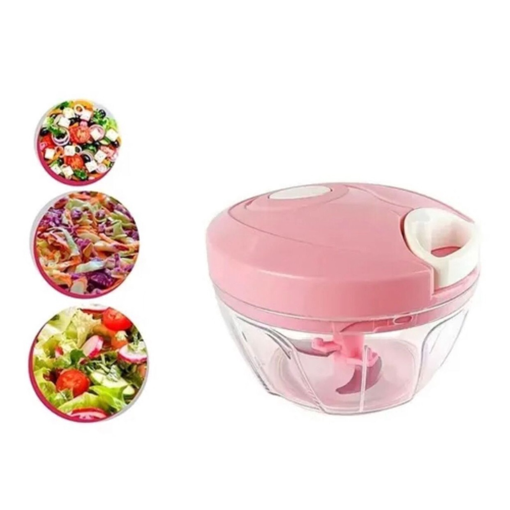 Mini Processador E Triturador De Alimentos Manual 3 Laminas 400ML1UNI cor aleatória
