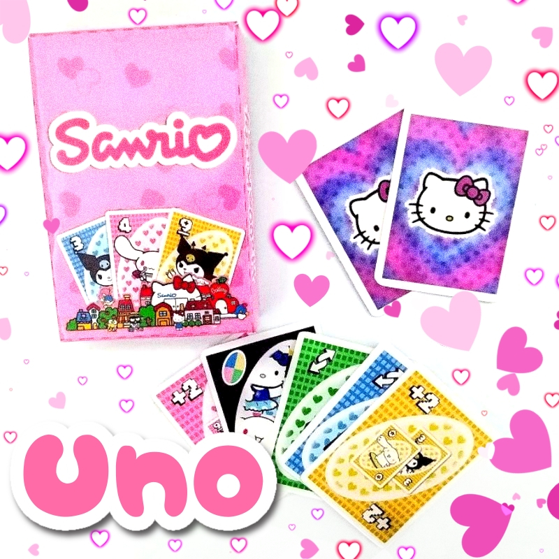 Uno Jogo De Cartas Cards Hello Kitty Pronta Entrega!
