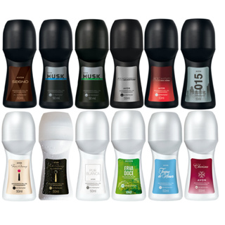 Kit 10 Desodorantes Roll-on Variados Masculino e Feminino Avon 50ml
