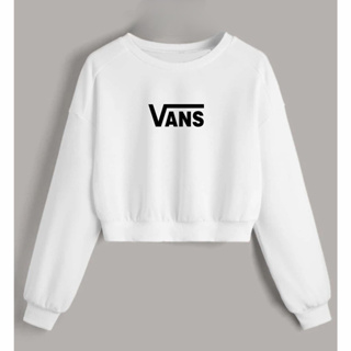 Blusa Frio Cropped Feminino V.a.n.s Skate Moletom Flanelado
