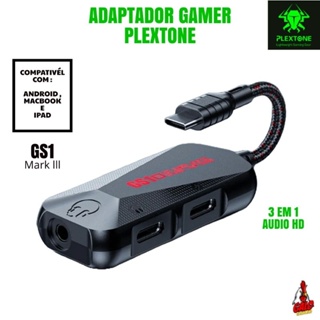 adaptador Gamer Plextone GS1 (USB TIPO-C)