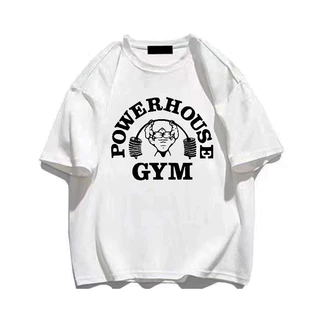 Camisetas Estampada Oversized Roupas Casual Gym Tees Esportivas Verão Treino Academia Maromba