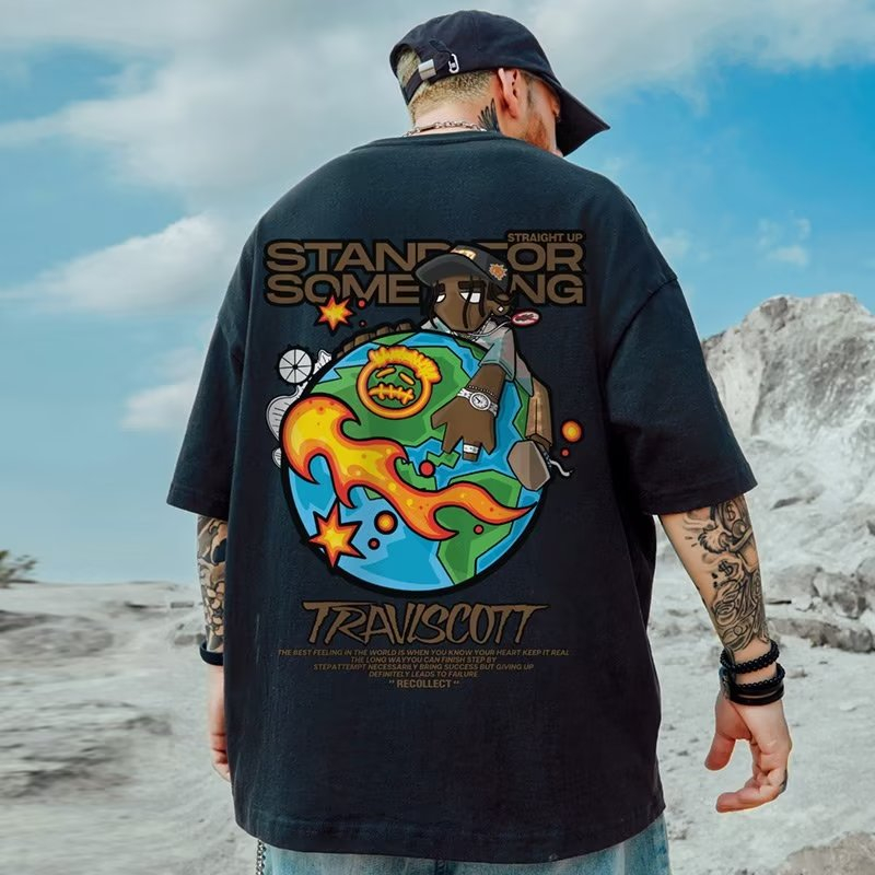 Camisa Summer Oversized Gym Wild Streetwear Verão Estilo Larga Confortavel