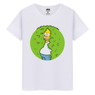 Camiseta Masculina Algod o Premium Homer Arbusto Simpsons