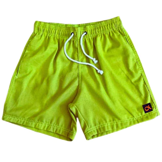 Short Masculino Linho Casual Elastico Cadarço Tres Bolsos