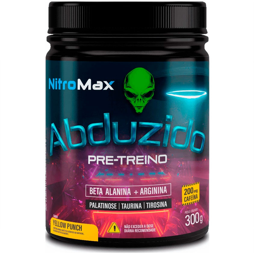 Abduzido Pré Treino - (300g) - NitroMax (Nova Fórmula c/ Beta Alanina)