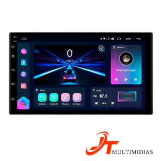 Multimidia Android 7 Pol 64GB de ROM Universal GPS Wifi Bluetooth