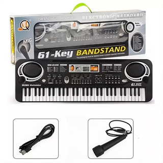 Teclado Eletrônico Música Digital Preto Elétrico Instrumento