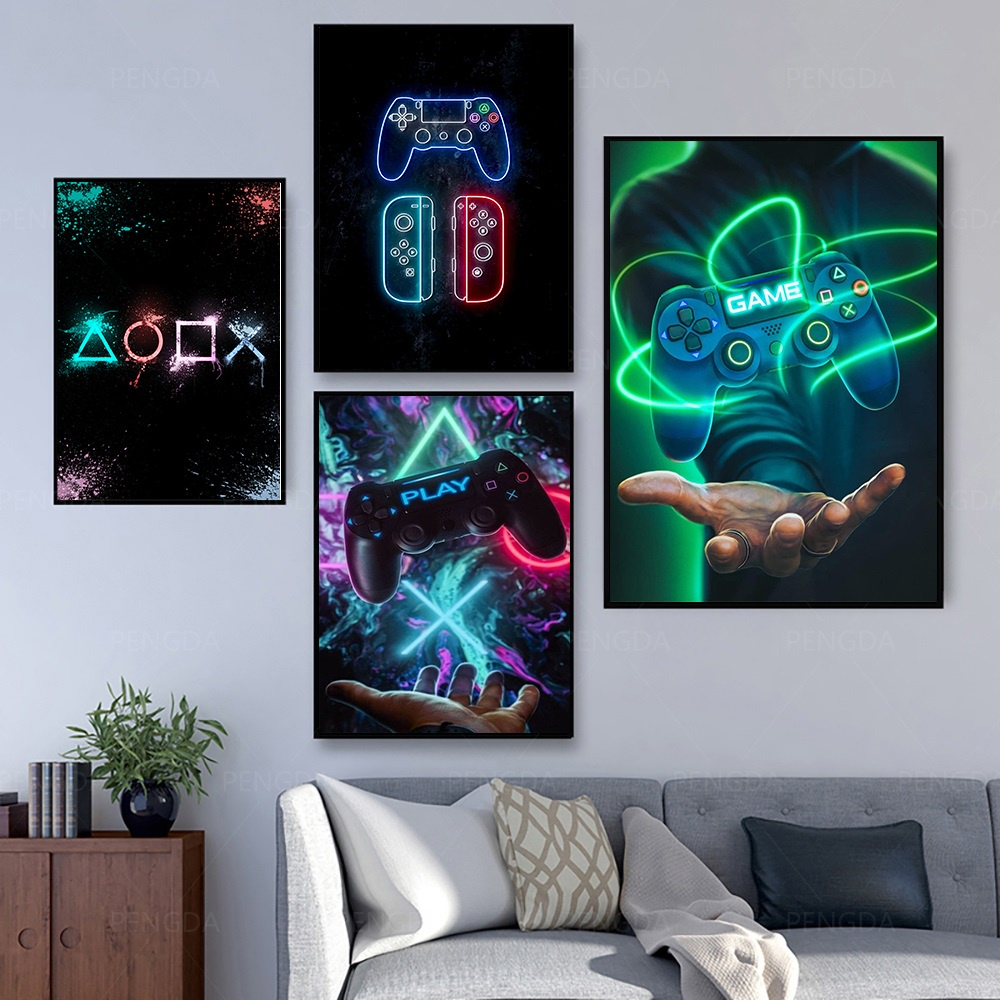 KIT QUADROS GAMERS EFEITO