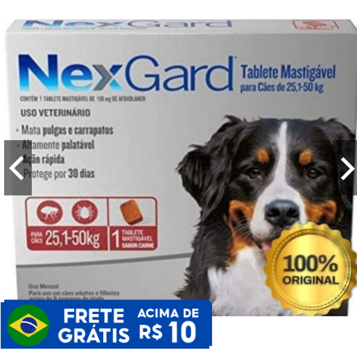 Remedios Next Garde para Pulgas,Carrapatos Para Cachorros De 25-50Kg ...