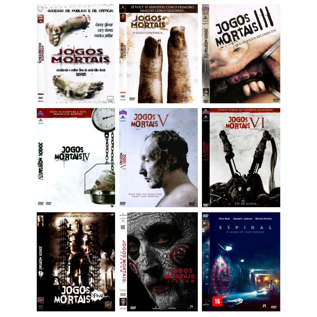 Coleção Jogos Mortais com 10 Filmes - Alta Qualidade *PROMOÇÃO*