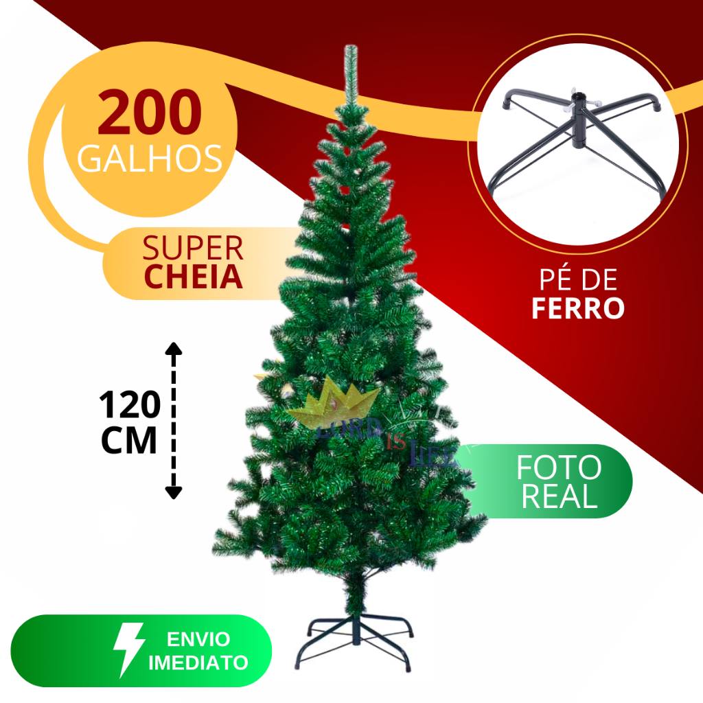 Árvore Natal 120cm 1.50cm e 180cm Galhos Decoração Pinheiro Rosa