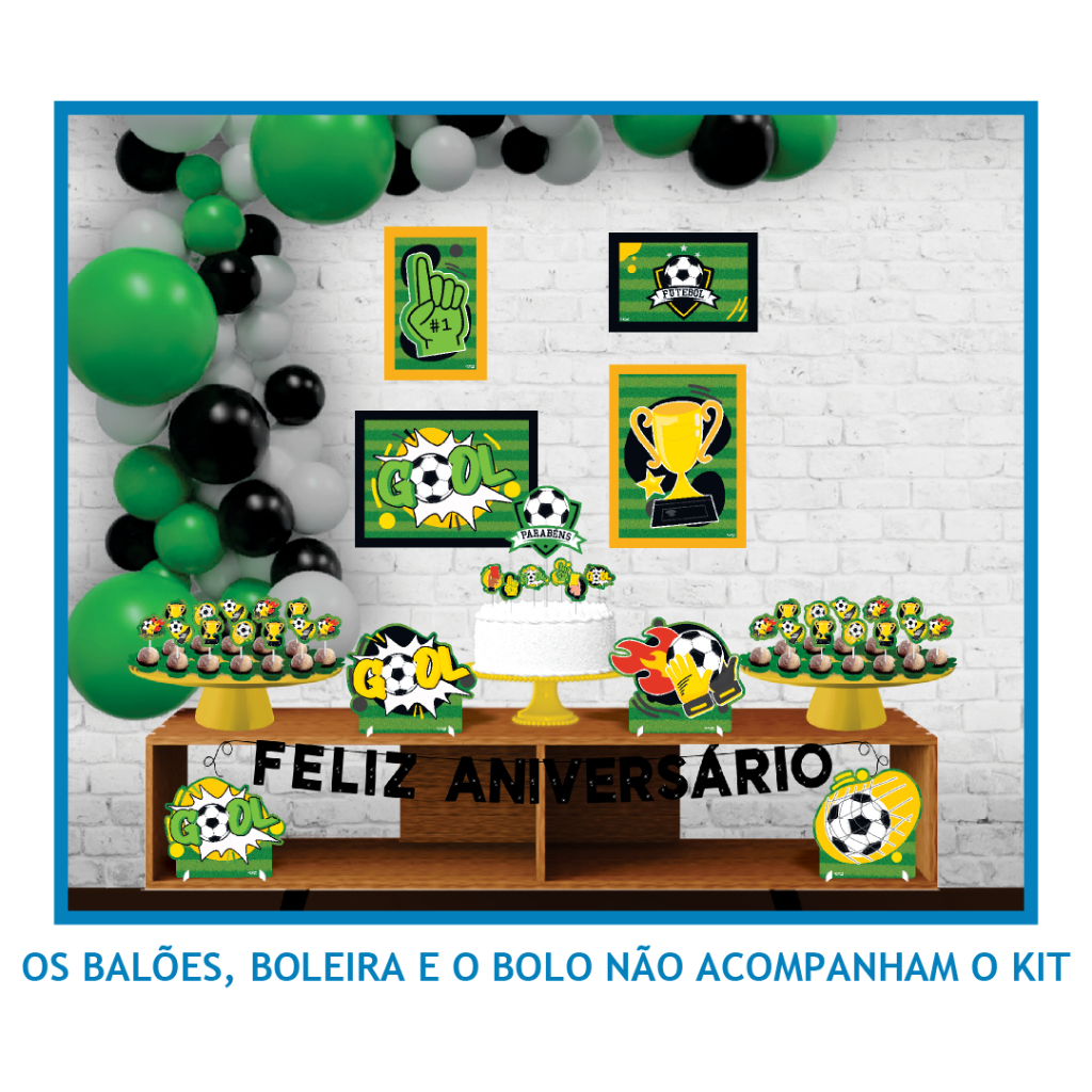 Topo Bolo Acrílico Futebol Feminino - Personalizável - Partyval