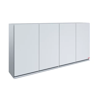 Armário Aéreo 0140 120 Cm 4 Portas Branco CLD Área de Serviço