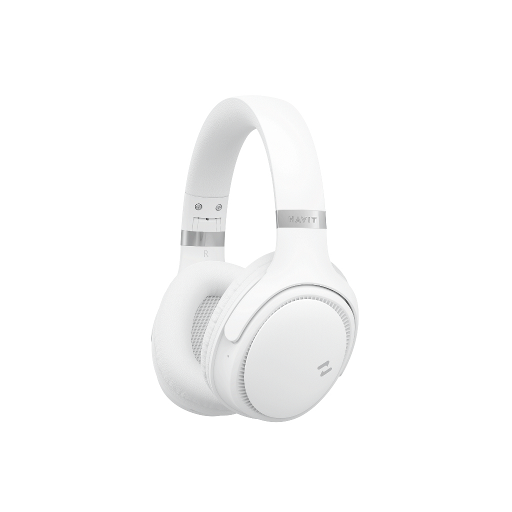 HAVIT H630BT Headphone Gamer Bluetooth 5.3 Multiponto On-ear 3D 55h ENC - Cancelamento de Ruído para chamadas - Preto, Bege e Manteiga/Off White