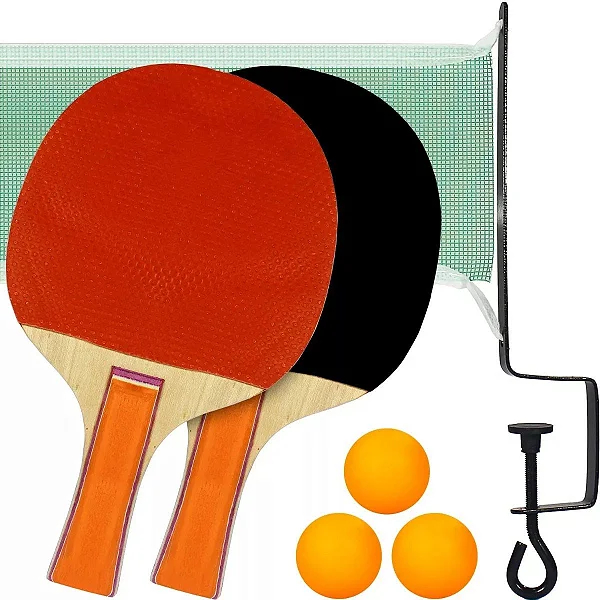 Kit 2 Raquete Tenis De Mesa Ping Pong Profissional + Brinde