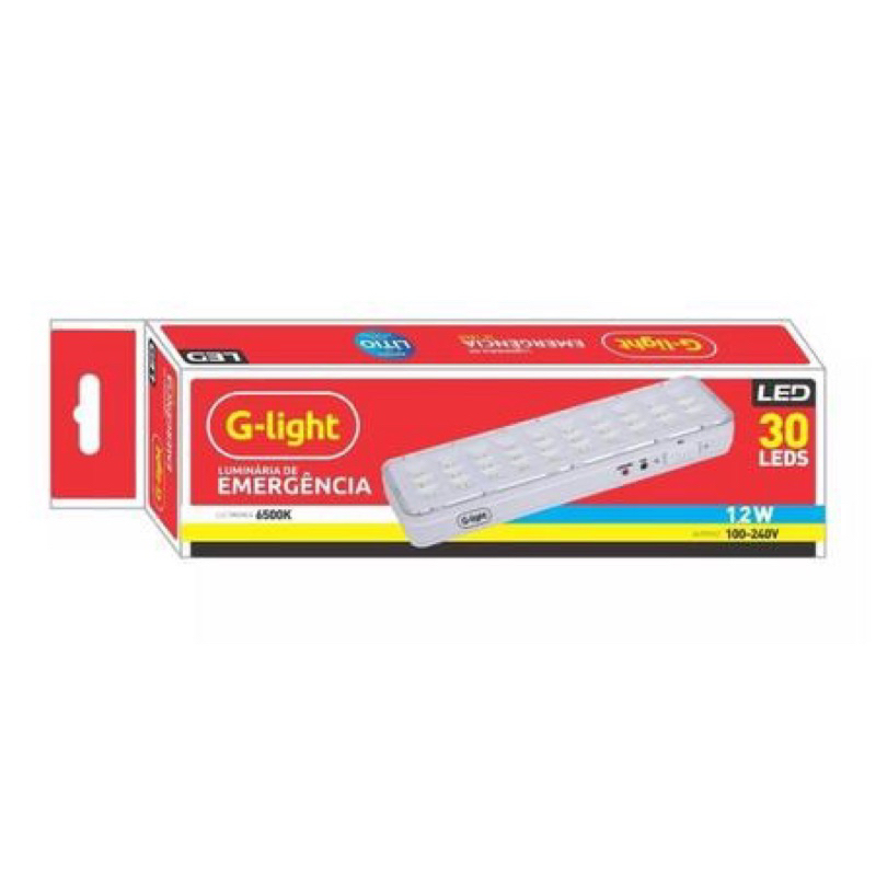 Luminaria de Emergencia 30 Led Bivolt Glight Shopee Brasil