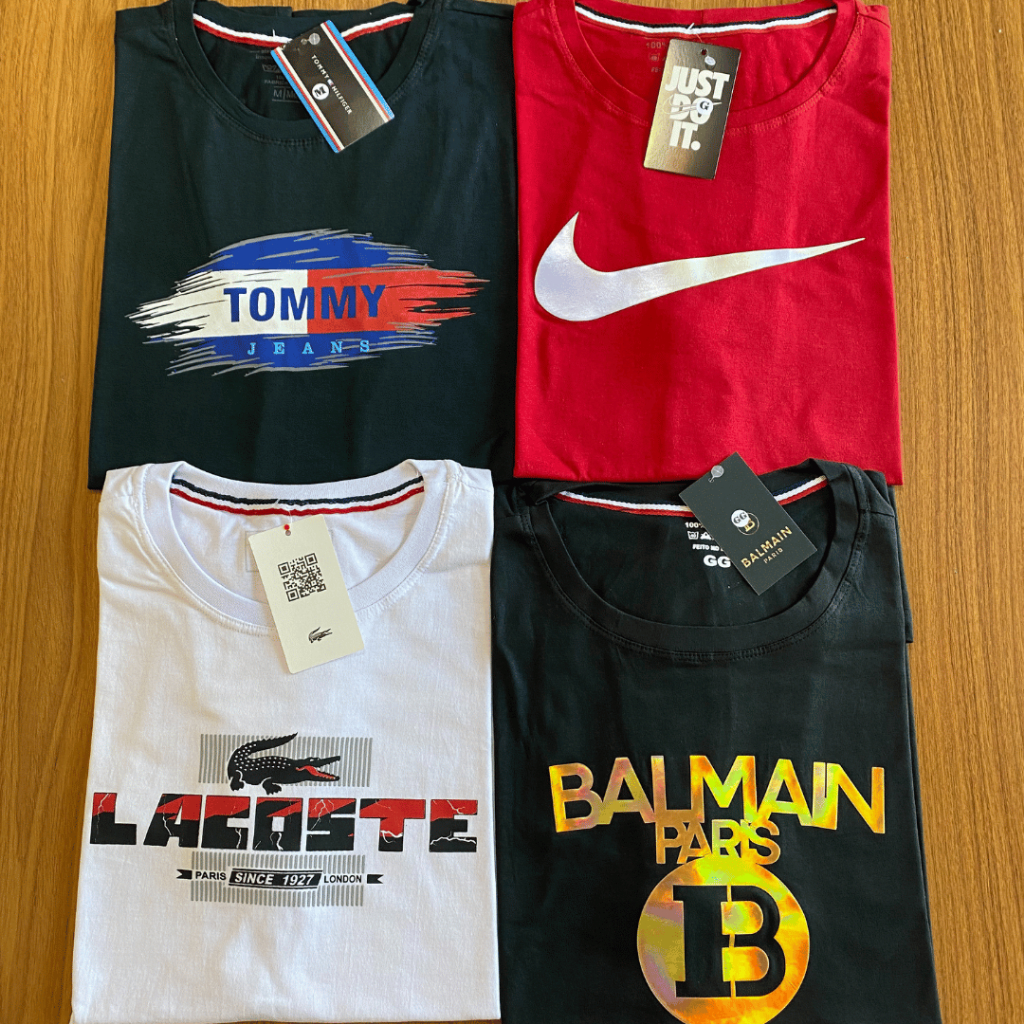 Kit 3 Camisas Premium Grife Marcas Famosas Envio Rápido Estampas ...