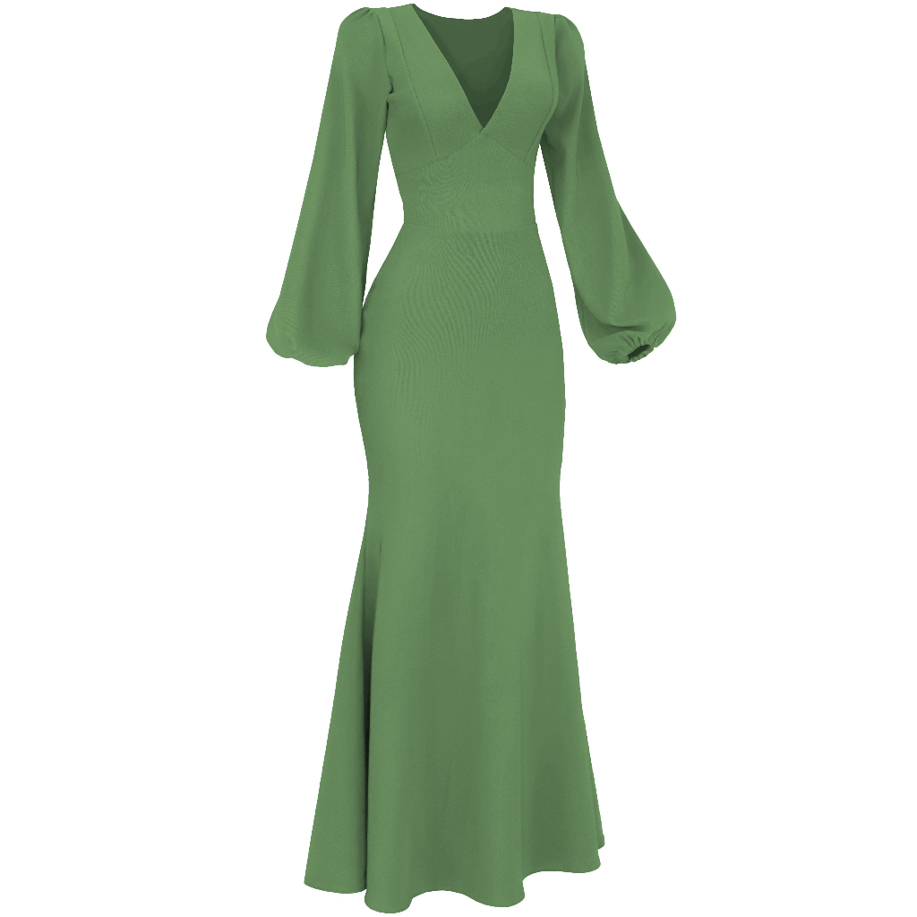 Vestido Feminino Longo Sereia 057