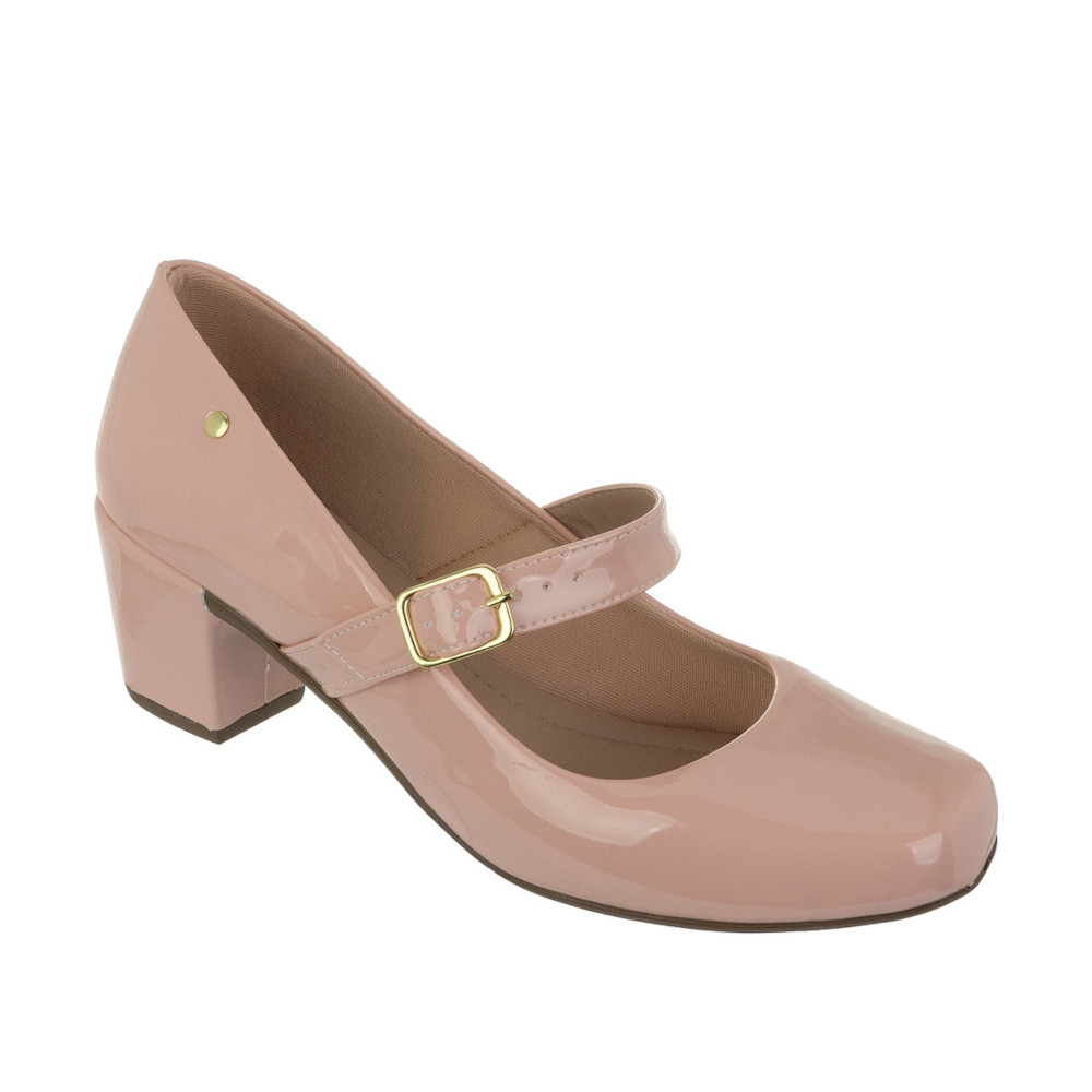 Sapato best sale nude rosado