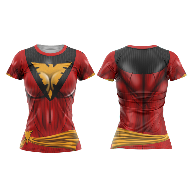 Camiseta Baby look X-MEN Fênix Negra